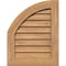 Ekena Millwork Quarter Round Top Left Western Red Cedar Gable Vent w/Decorative Face Frame, 08"W x 20"H GVWQL08X2002SDUWR - alternate 1
